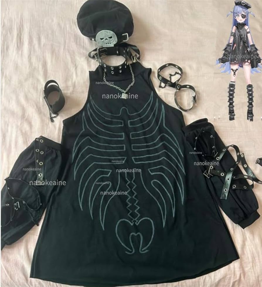 Amazon.co.jp: 実物撮影！ 夜乃 くろむ 新衣装 コスプレ衣装+帽 小物