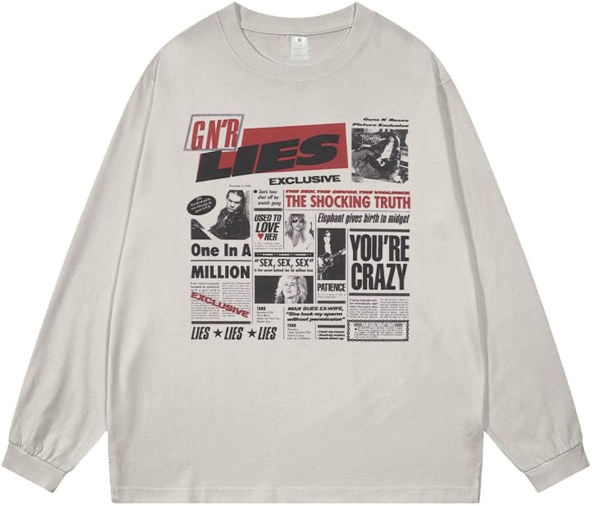 Amazon | [WHJYCOS] ガンズ・アンド・ローゼズ Tシャツ 長袖 SLASH