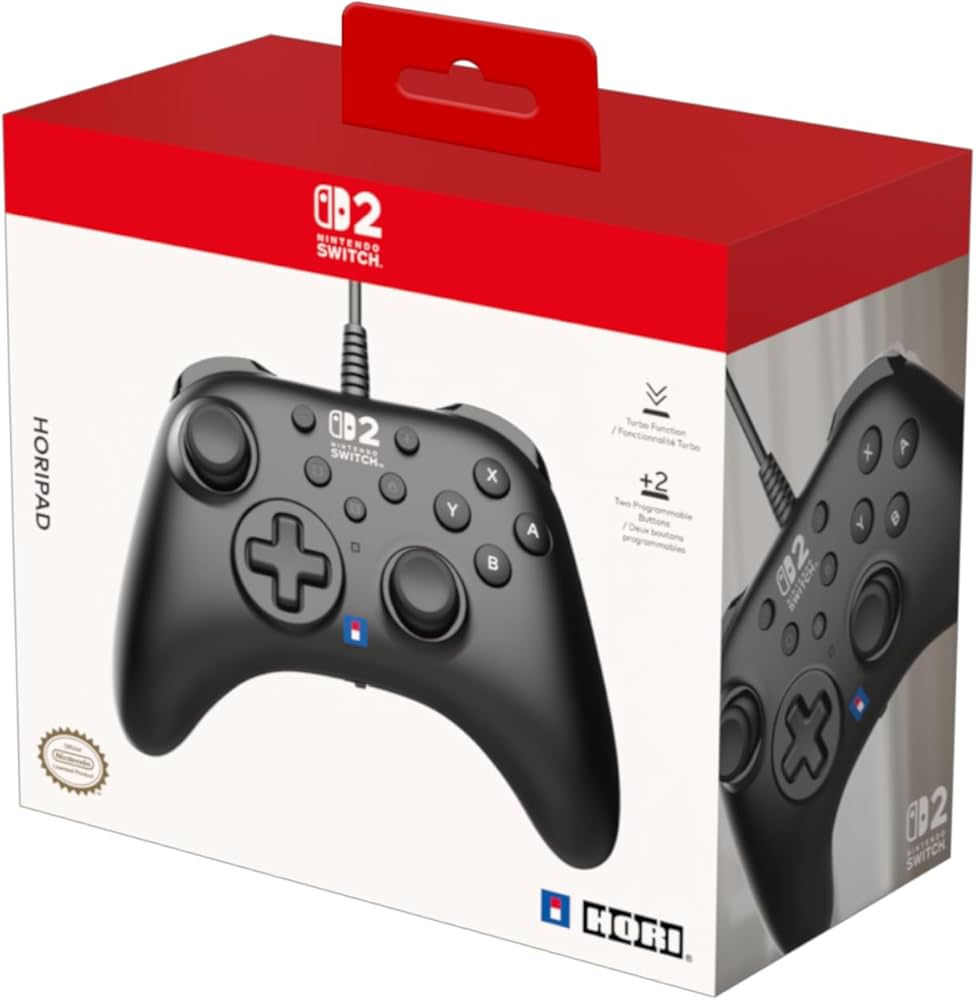 Amazon.com: HORI - HORIPAD Turbo Wired Controller (Black) for