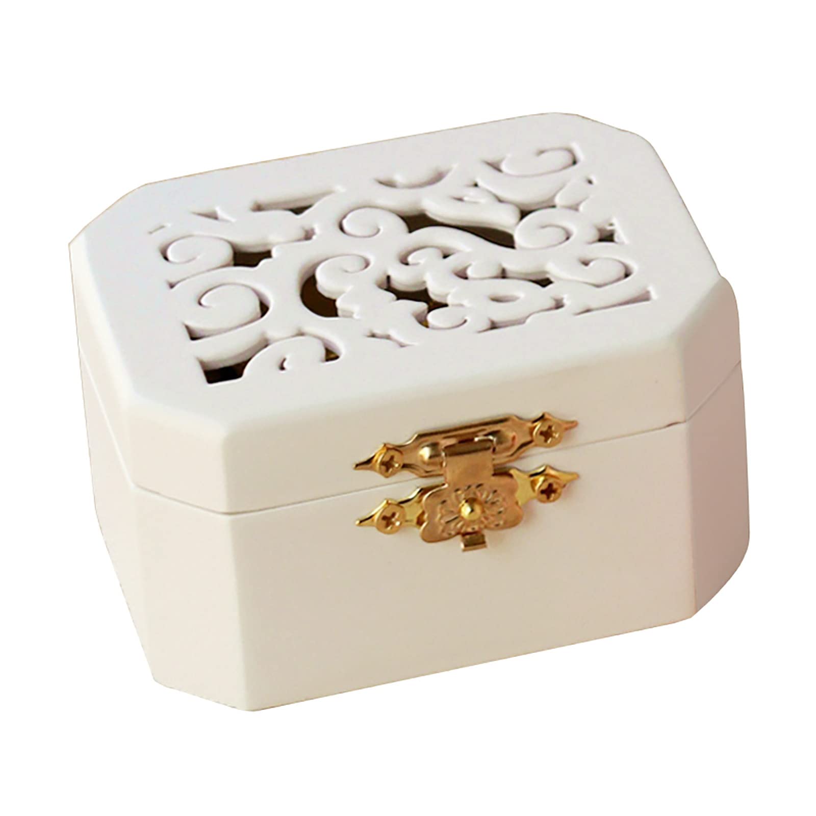 Amazon | オルゴール レトロ 木製 ミュージックボックス シルバー