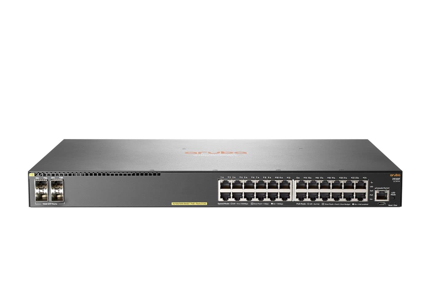 Amazon.com: HPE Aruba 2930F 24G PoE+ 4SFP Switch - 24 Ports
