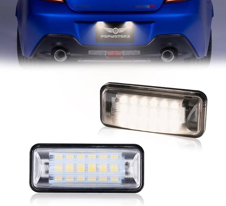 Amazon | POPMOTORZ BRZ ZC6 LEDライセンスランプ ナンバー灯 暖白色