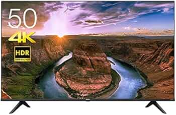 h【ジャンク】Hisense 50型 大型液晶テレビ 画面ひび割れ 50E65G h