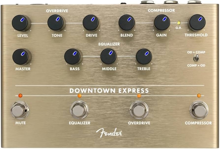 Amazon.com: Fender Downtown Express Bass Multi-Effect Pedal