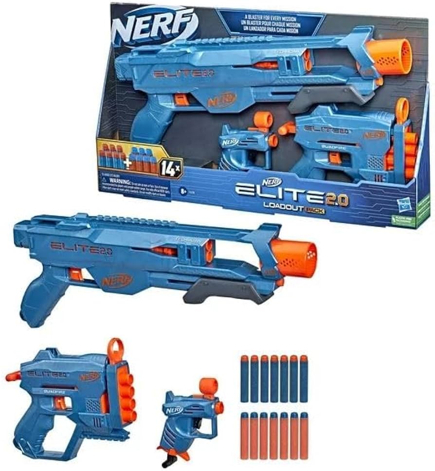 Amazon.co.jp: Nerf Elite 2.0 ロードアウト 3-ブラスターパック