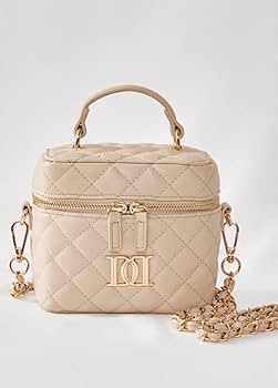 Amazon.co.jp: ダーリッチ バニティバッグ ベージュ ゴールド darich