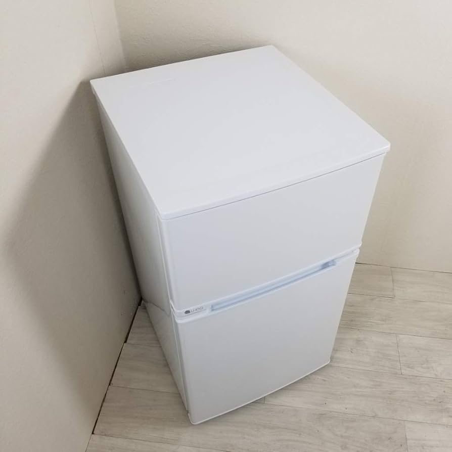 Amazon.co.jp: ユーイング 90L 2ドア冷蔵庫（直冷式）ホワイト【右開き