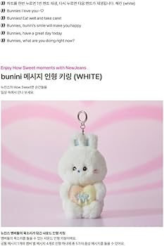 Amazon.com: NewJeans [ bunini TALKING Sound Message Plush Keyring