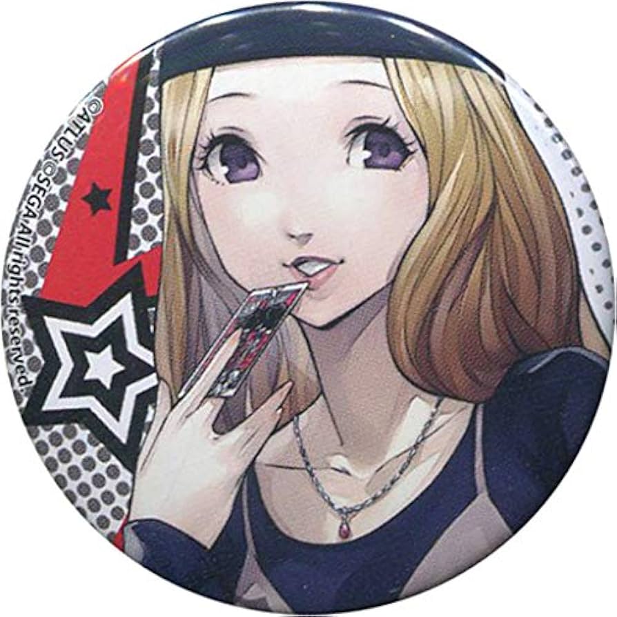 ペルソナ5 ザ・ロイヤル 楽天コレクション メタル風缶バッチ 主人公