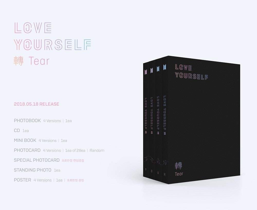 BTS - LOVE YOURSELF 轉 Tear [Y ver.] (Vol.3) CD+Photobook+Mini