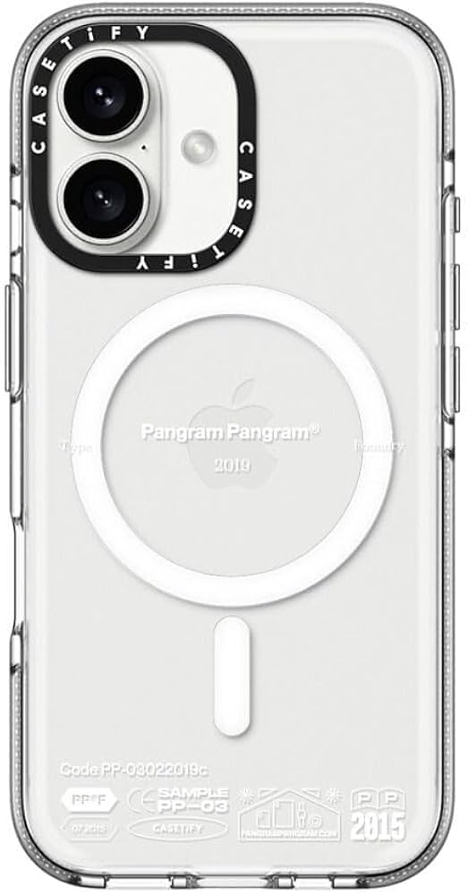 Amazon.co.jp: CASETiFY MagSafe 対応 iPhone 16 ケース クリア [黄変