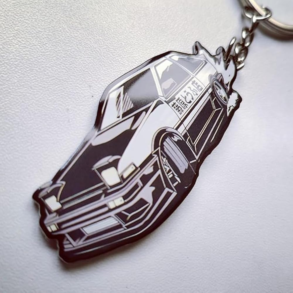 Amazon.com: Initial D AE86 Keychain Zinc Alloy Motorcycle Car