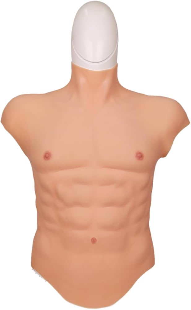 Amazon.co.jp: HUWAHUWA 軽量版細身筋肉スーツ イケメン筋肉 半袖