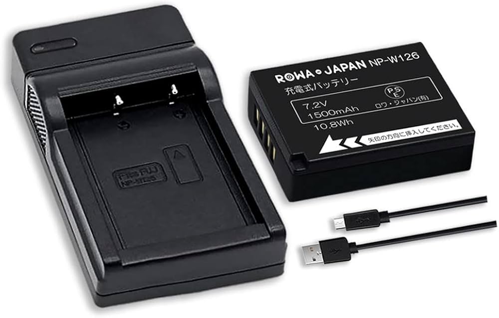 Amazon | FUJIFILM対応 NP-W126 NP-W126S 互換 バッテリー と BC-W126