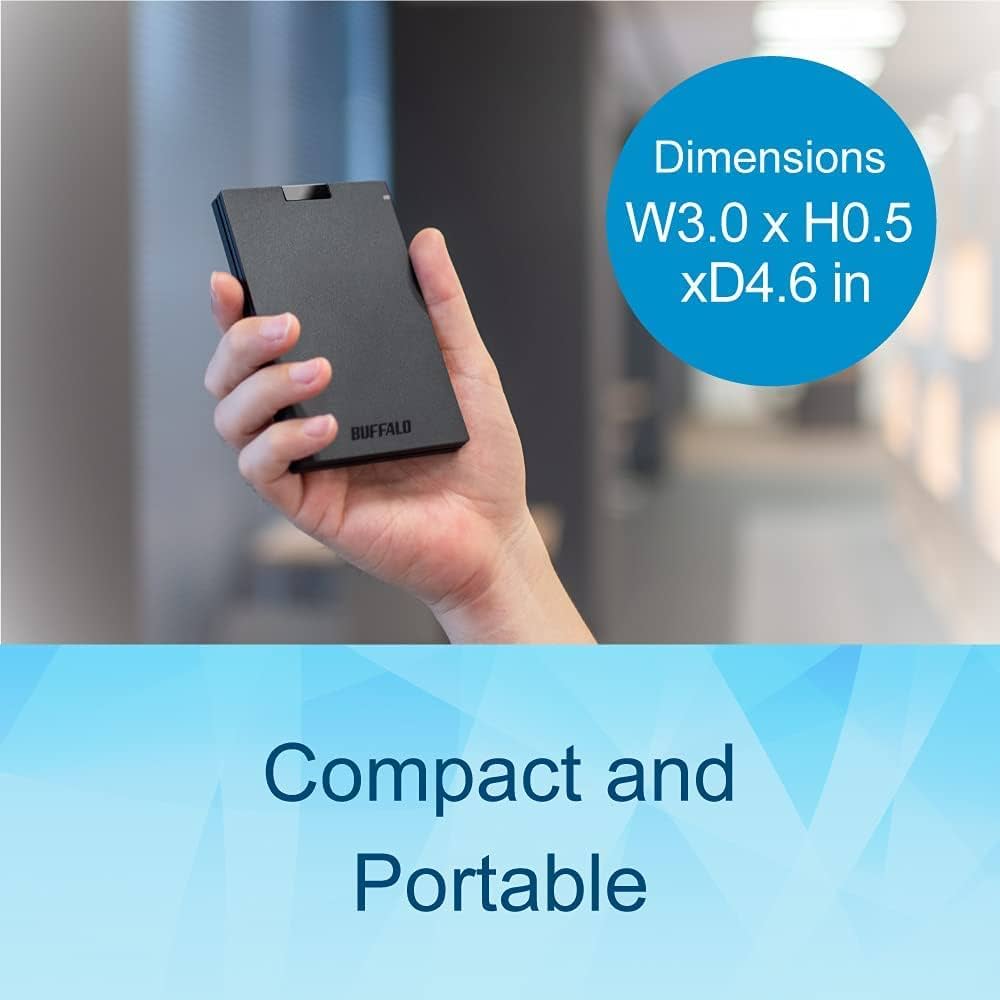 Amazon | BUFFALO 外付けSSD 1TB - PS4 / PS5 / Windows/Mac対応 - USB