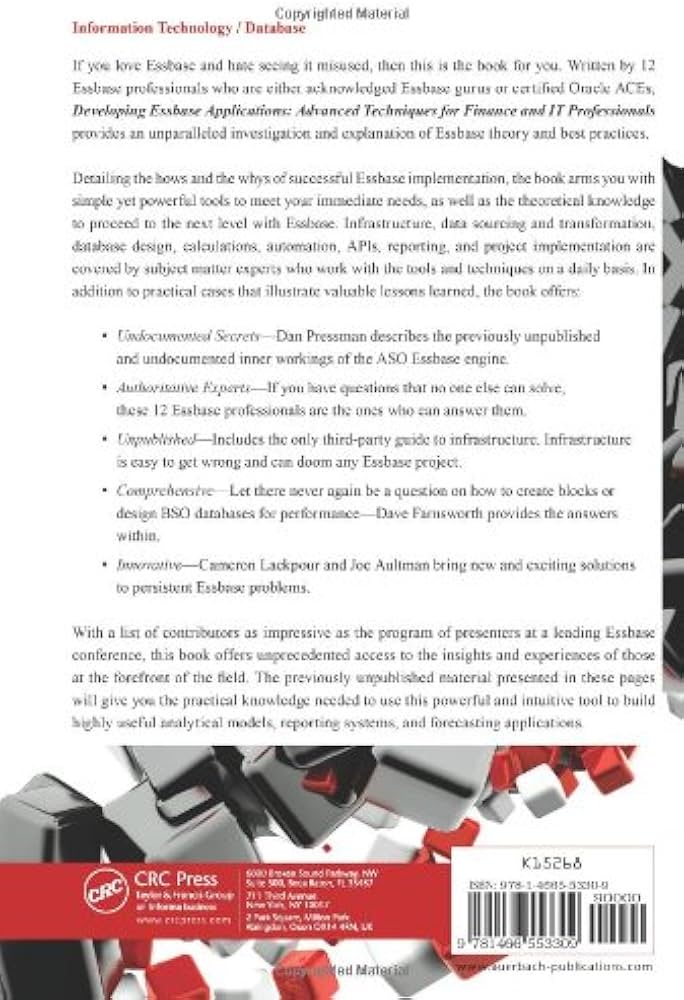 Amazon | Developing Essbase Applications: Advanced Techniques for