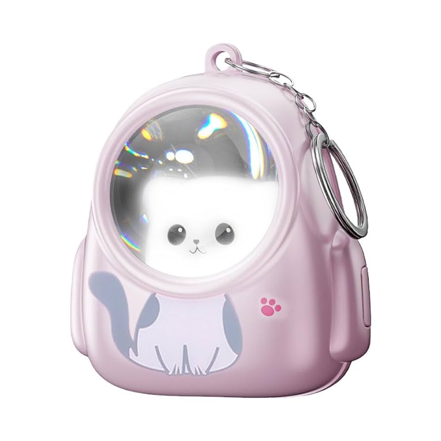 すず☆らん/夢の国の子猫達 花火 蓄光 オルゴナイトキーホルダー すず