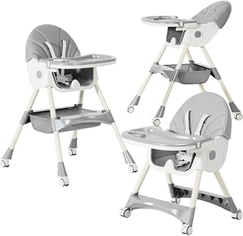 Amazon | ZOOBLY ベビーチェア ハイローチェア 折りたたみ 取り外し