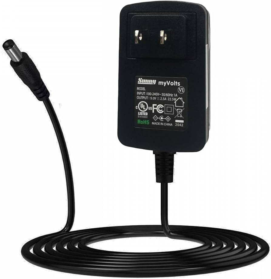 MyVolts 9V Power Supply Adaptor Compatible with Korg Monologue