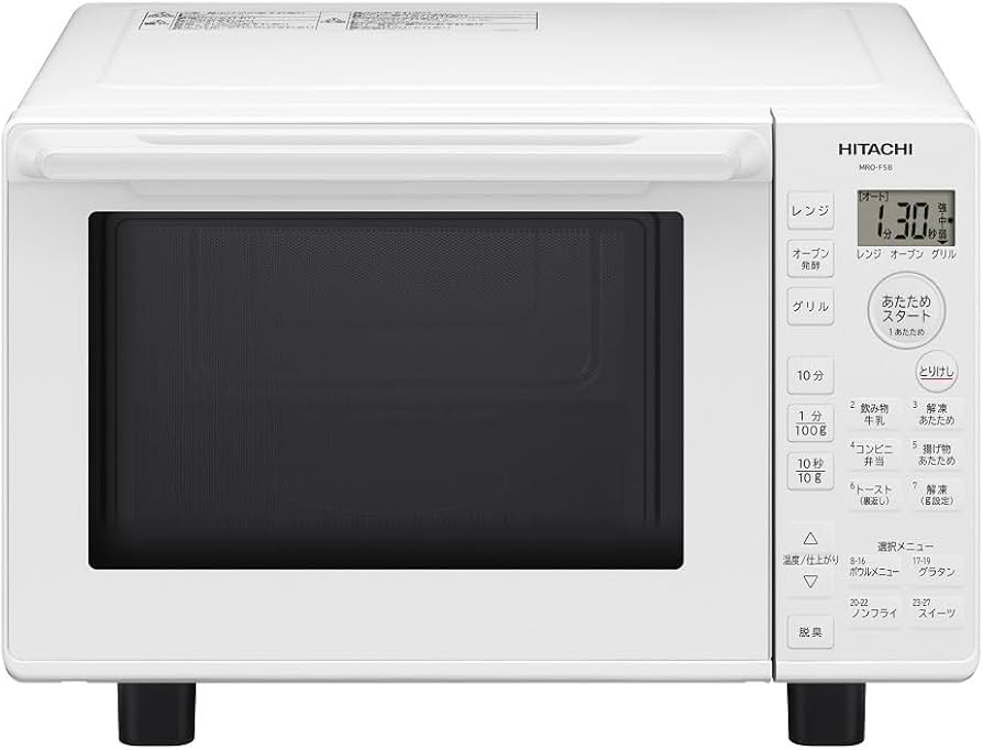 Amazon | 日立 オーブンレンジ 18L MRO-F5B W ホワイト フラット庫内