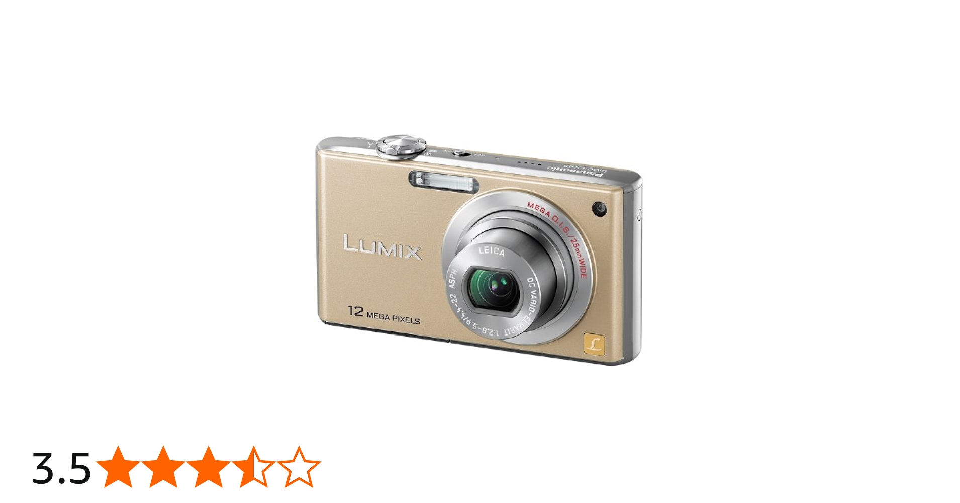 Amazon.co.jp: Panasonic Lumix FX40 Digital Camera Gloss Gold DMC