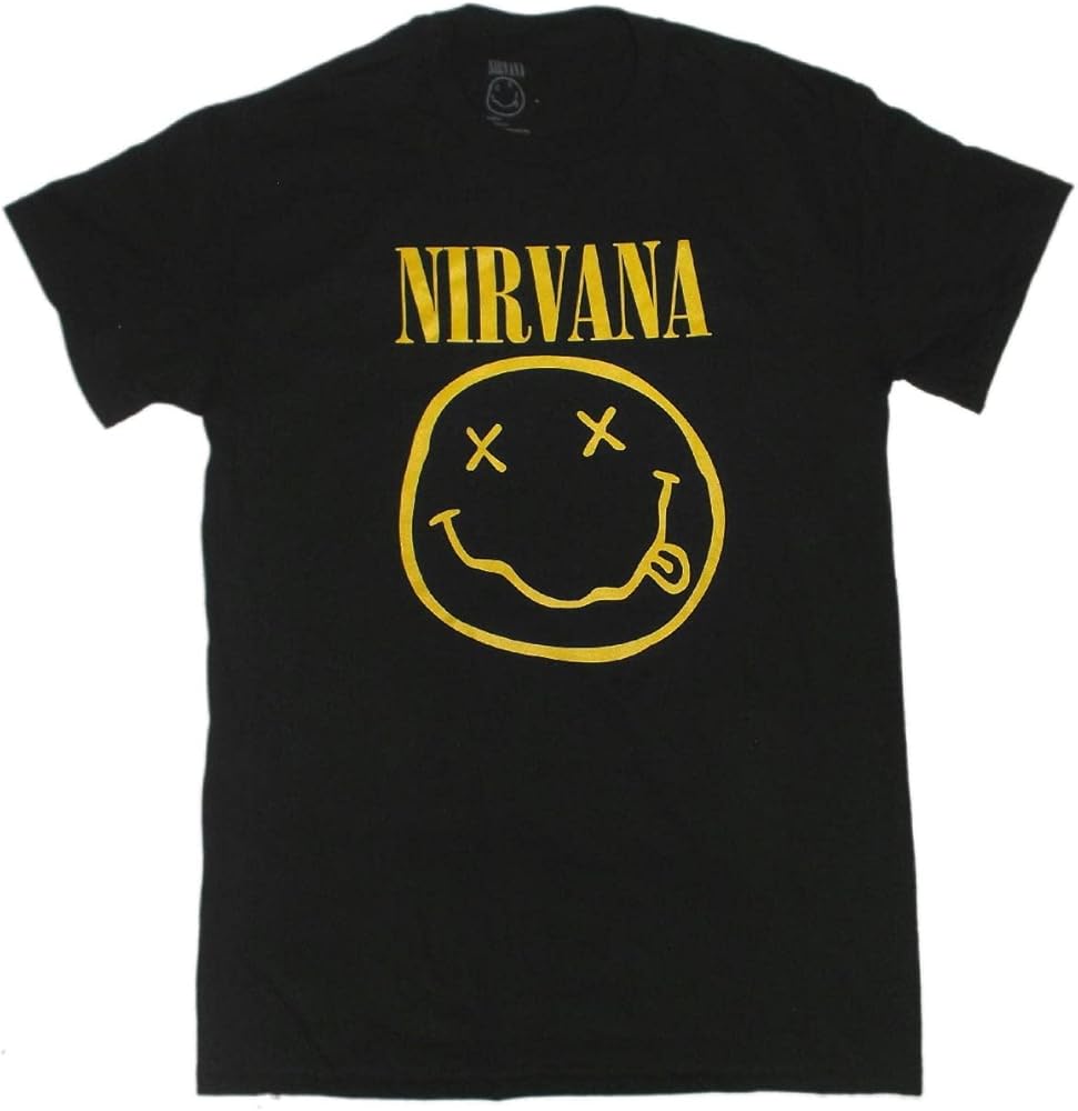 Amazon | [マンブルズ] ニルヴァーナ Tシャツ SMILE 正規品 ロックT