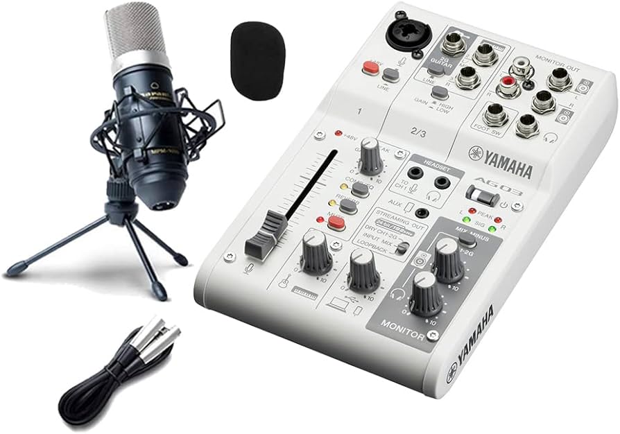 Amazon.co.jp: YAMAHA AG03 MK2 高音質配信 録音セット 動画配信