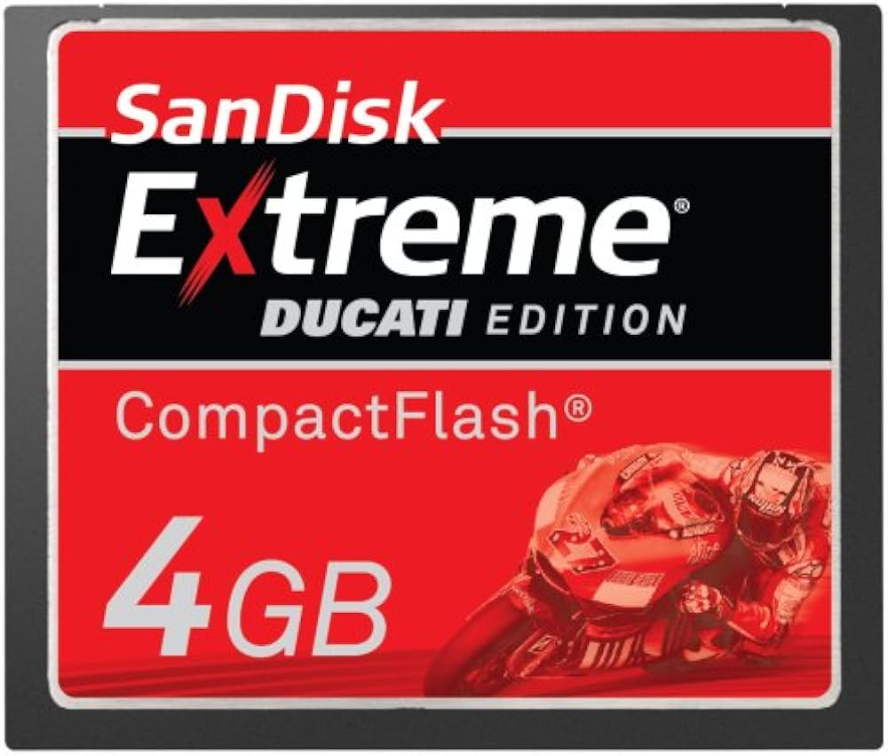 Amazon | SanDisk コンパクトフラッシュ 4GB EXTREME DUCATI