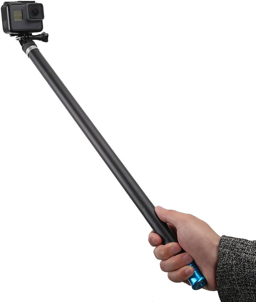 Amazon | TELESIN GoPro 用 2.7m超長炭素繊維自撮り棒 54.5cm 270cm 二
