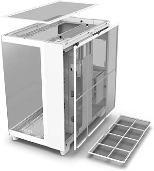 Amazon.co.jp: NZXT H9 Flow 2層構造 ミドルタワー PCケース 2面 強化