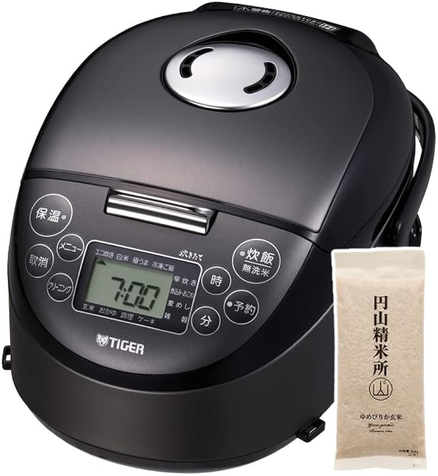 Amazon | IH炊飯器 炊きたて 3合炊き JPF-G055-KL スチールブラック