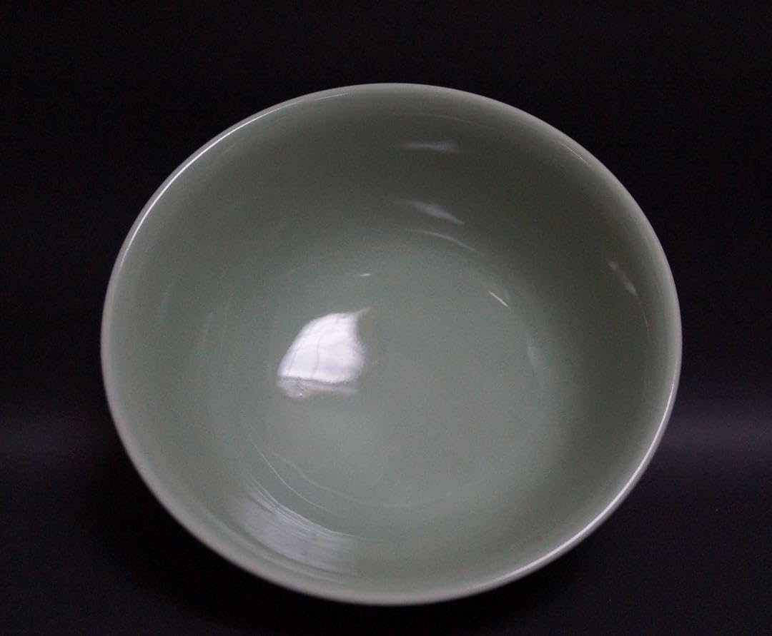 Amazon.co.jp: 茶道具 四代 清風与平 造 秘色窯 大型鉢 径20.5cm 共箱