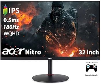 Acer Nitro XV320QU Gaming Monitor 31.5-inch 2k WQHD 2560x1440