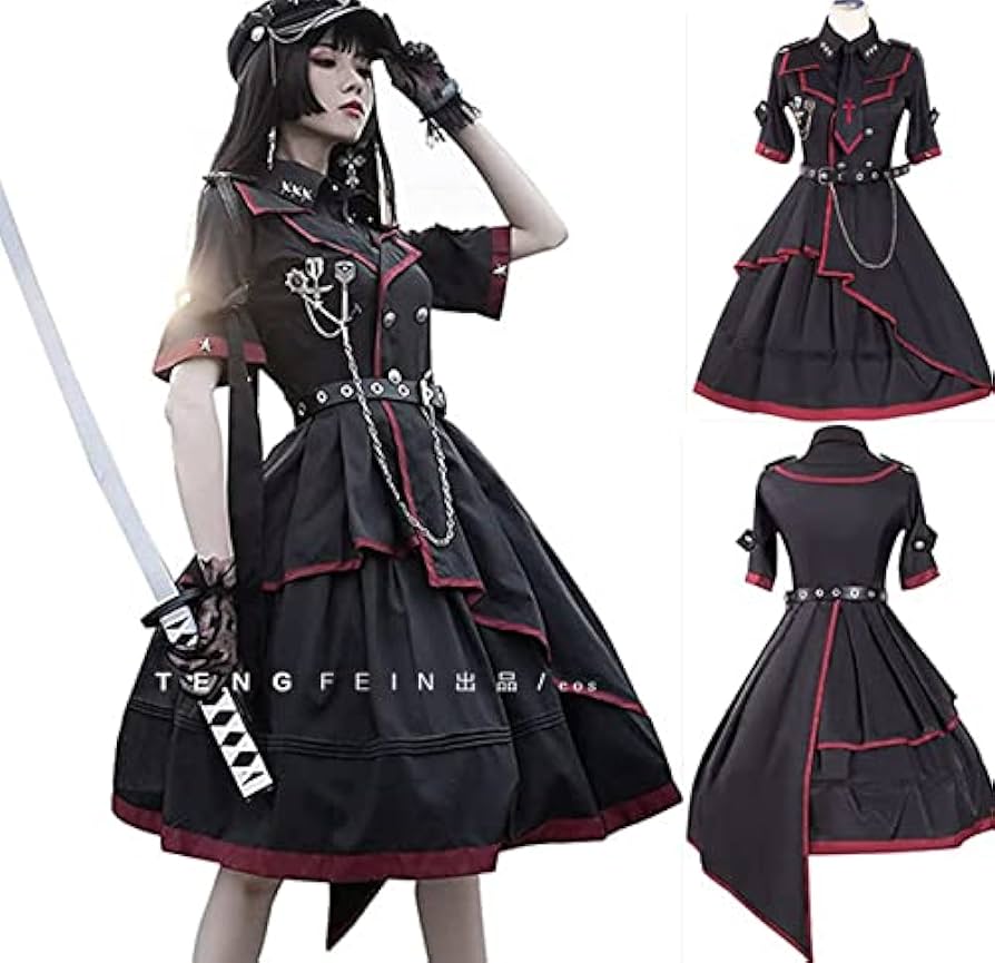 Amazon.co.jp: ロリータ Lolita ワンピース ゴスロリ 軍服 ミリタリー