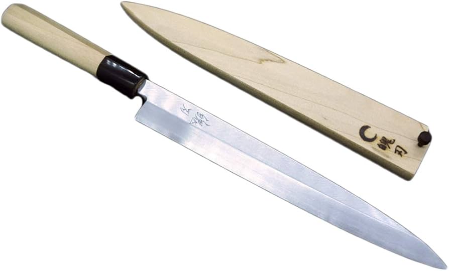 Amazon | 堺製プロ仕様 魄刃 Hakuba 本霞白二鋼 柳刃包丁8寸 240mm