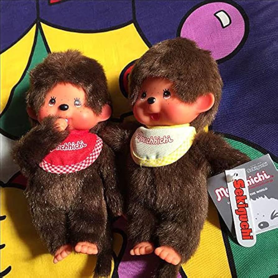 Amazon.co.jp: 現在のふたごのモンチッチ 仲良し2体セット Sサイズ18cm