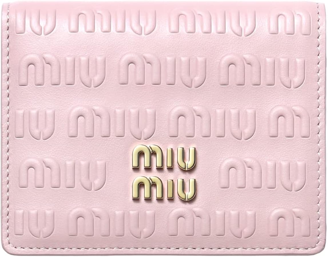 Amazon | (ミュウ ミュウ) MIU MIU 二つ折り財布 SOFT CALF LOGO