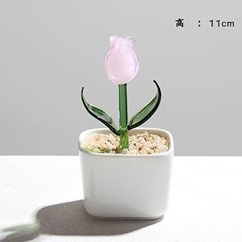 Hsi Chen◇ガラス花どめ アイボリー1個＆ピンク 7個◇オブジェ