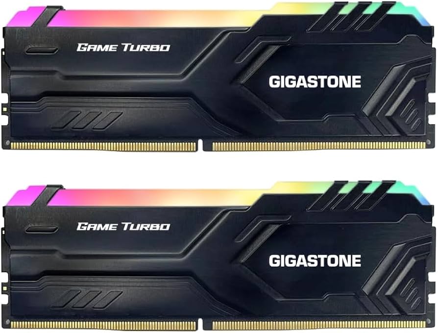 RGB DDR4 RAM】GIGASTONE Game TURBO 32GB Kit (2x16GB)DDR4 3200MHz