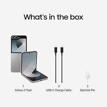 Amazon.com: Samsung Galaxy Z Flip 6 5G, US Version, 512GB, Silver
