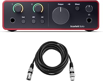 Amazon.com: Scarlett Solo 4th Gen USB Audio Interface with XLR 10