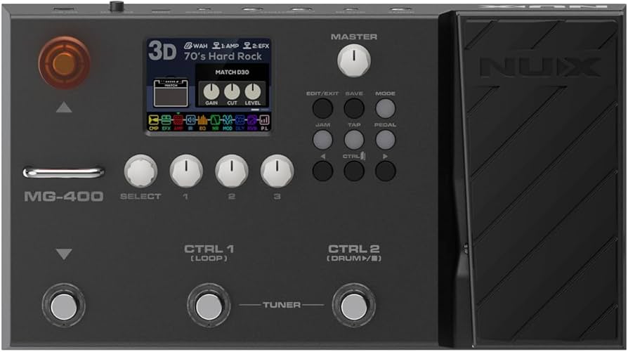 Amazon.com: NUX MG-400 Multi Effects Pedal, Amp Modeling, 512
