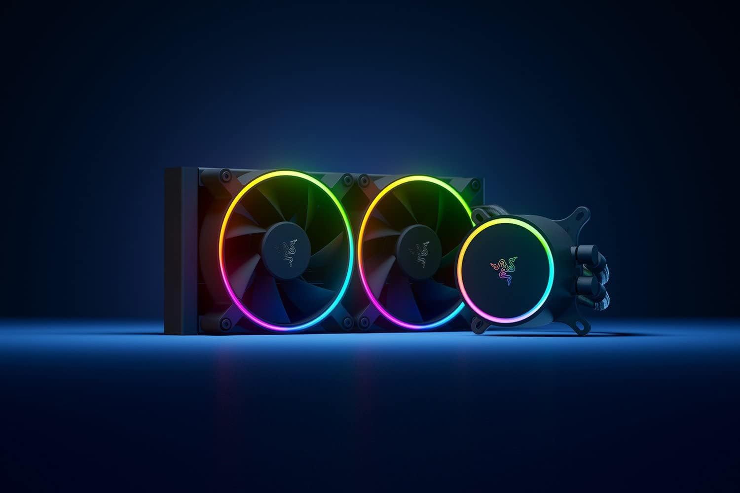 Razer Hanbo Chroma RGB All-In-One Liquid Cooler aRGB Pump Cap