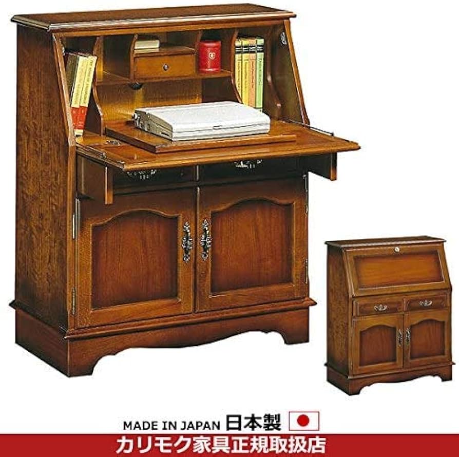 Amazon.co.jp: カリモク ライティングデスク・書斎デスク/コロニアル