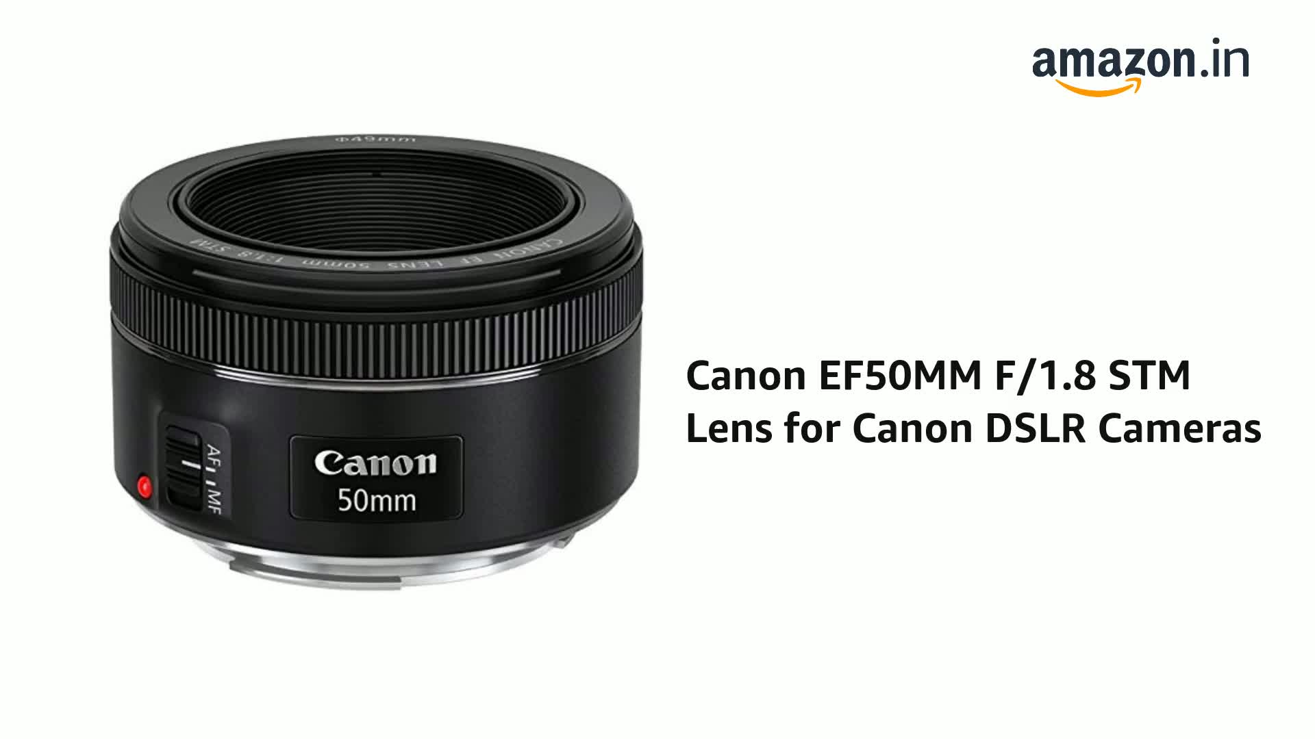 Canon EF 50MM F/1.8 STM Lens for Canon DSLR Cameras : Amazon.in
