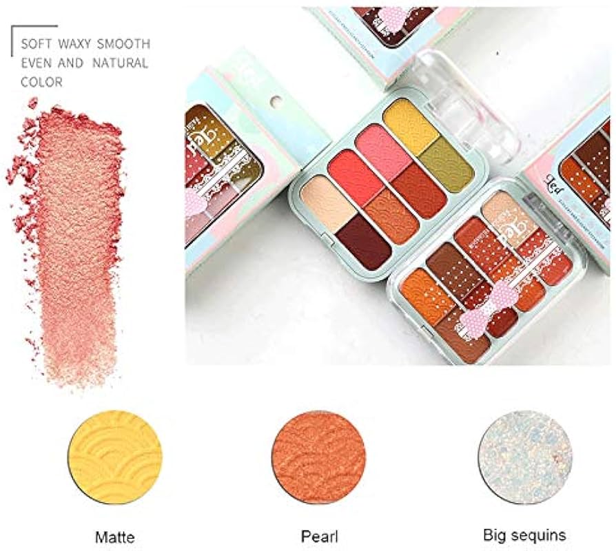Amazon.co.jp: JJZXD 新しい8色のアイシャドウパレットアイメイク光沢