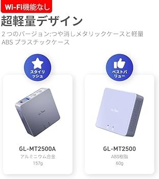 Amazon.co.jp: GL.iNet MT2500A (Brume 2) VPNセキュリティ