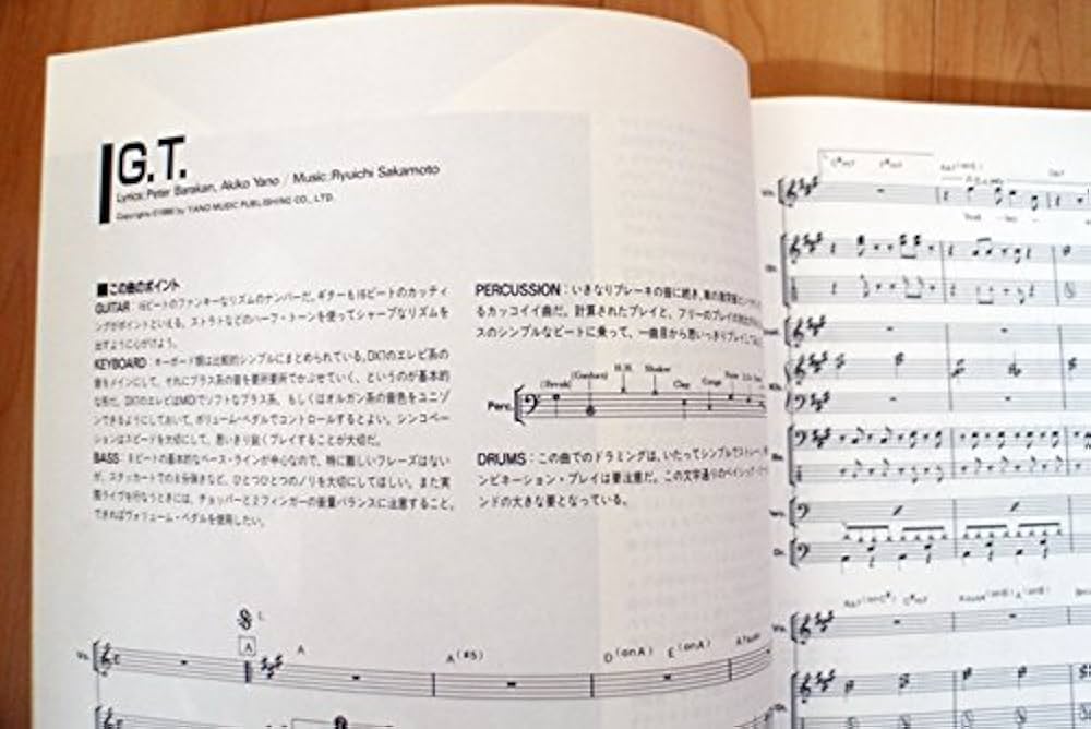 Amazon.co.jp: バンドスコア/坂本龍一/Media Bahn Live/バンド編