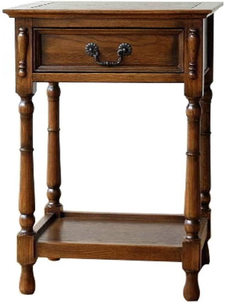 Amazon｜電話台 ファックス台 アンティーク おしゃれ スリム 木製