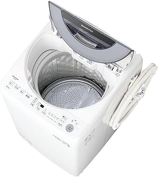 Amazon | シャープ 洗濯機 ES-GV8F-S穴なし槽 インバーター搭載